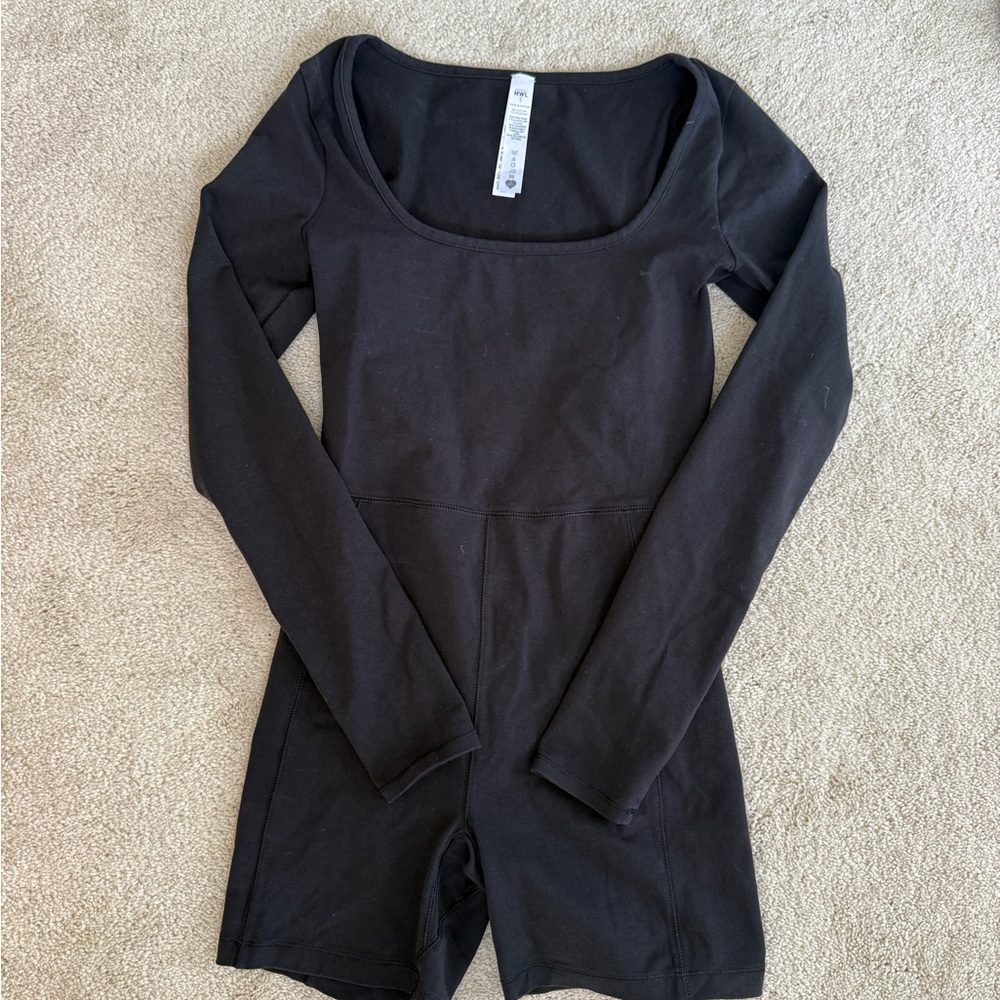 Madewell Black Long Sleeve Jumpsuit